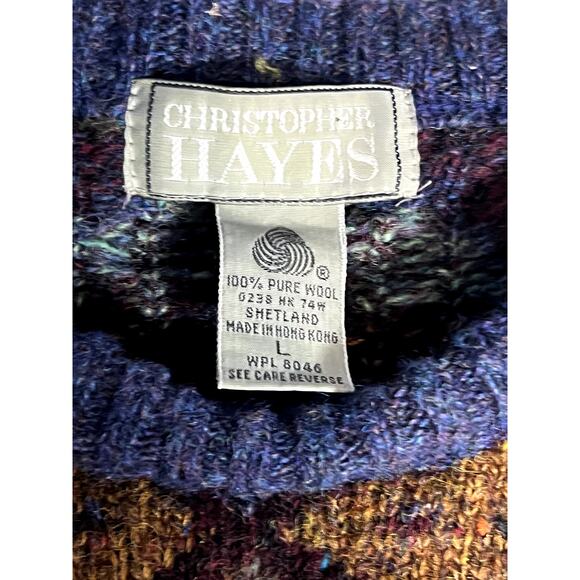 Vintage Christopher Hayes Mens 100% Wool Sweater Size Large - Picture 3 of 7